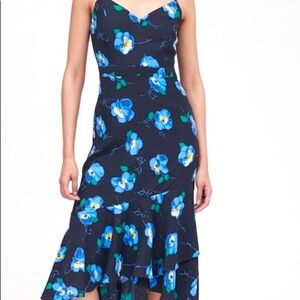 NWT🩵Banana Republic Floral High low chiffon Dress Size 6